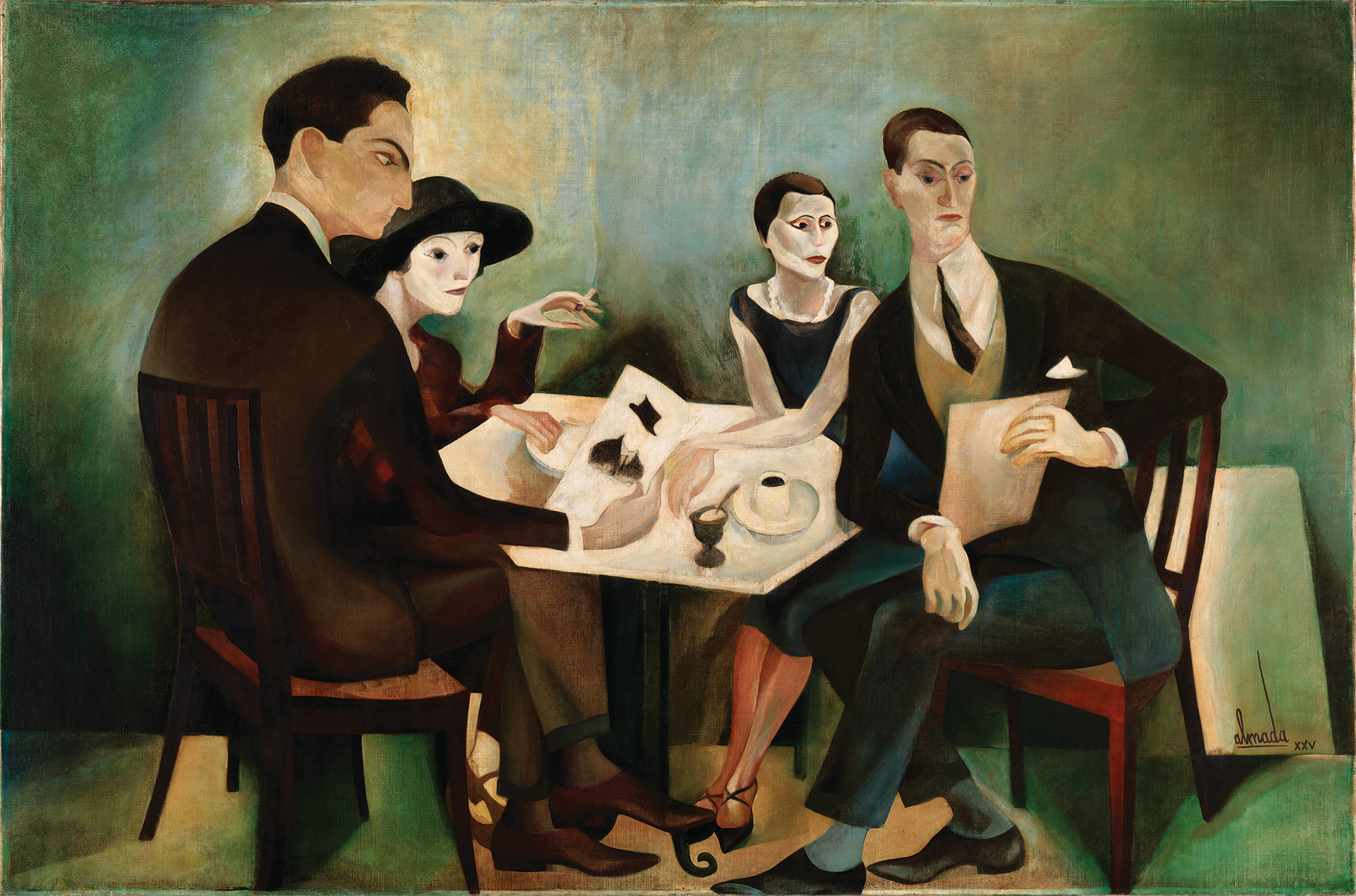 Pintura para o Café A Brasileira do Chiado