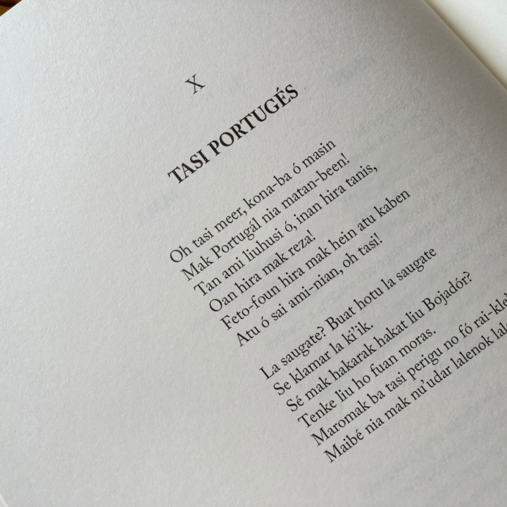 mensagem mar português Tétum