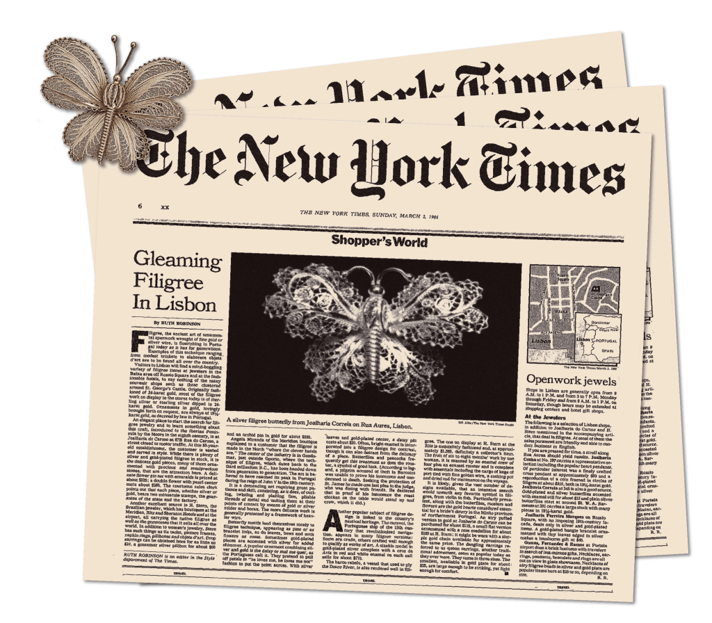 Joalharia do Carmo - Jornal New York Times